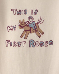 Baby 'This Is My First Rodeo' Long-Sleeve Graphic Bodysuit - Cream