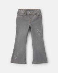 Toddler Girl Diamond Denim Straight Jeans - Dark Wash