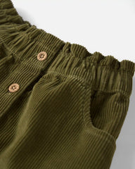 Toddler Girl Organic Cotton Corduroy Skirt