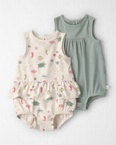 Baby Girl 2-Pack Organic Cotton Bubble in Under the Sea