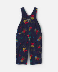 Baby Bear Corduroy Overalls - Navy Blue