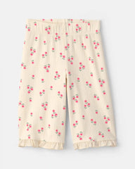 Baby Girl 2-Piece Short-Sleeve Top & Pant Set - Cream