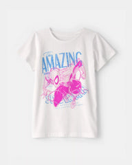 Girls ©Marvel Spider-Man Graphic Tee - White