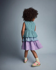 Toddler Girl Peplum Top - Teal