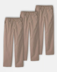 Girls 3-Pack Uniform Skinny Pants - Khaki
