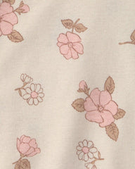 Baby Girl 5-Pack Floral Multipack Bodysuits - Pink/Ivory