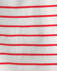 Baby Girl 3-Piece Sailboat Short-Sleeve Top, Bodysuit & Short Set - Red/White