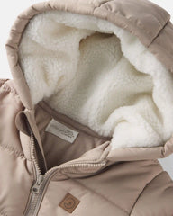 Baby 1-Piece Teddy Fleece Snowsuit Made with Recycled Materials