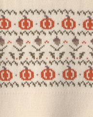 Kids Organic Cotton Fair Isle Sweater Knit Pullover