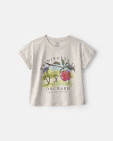 Girls Apple Orchard Graphic Tee - Grey