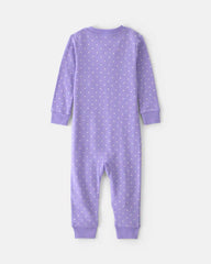 Toddler Girl 1-Piece Pets 100% Cotton Snug Fit Pajama - Purple