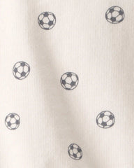 Baby Soccer French Terry Pullover Sweatshirt - Ivory