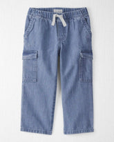 Toddler Organic Cotton Denim Cargo Pants