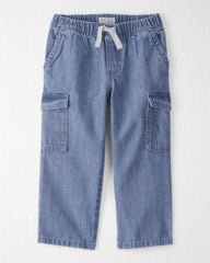 Toddler Organic Cotton Denim Cargo Pants