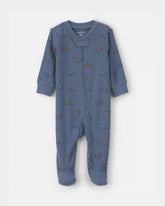 Baby Boy Construction Snug Fit Sleep & Play Pajamas - Blue