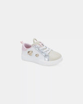 Toddler Girl Colorblock Metallic Heart Sneakers - White/Pink