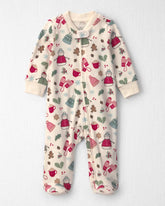 Baby Girl Organic Cotton Sleep & Play Pajamas in Winter Wonderland