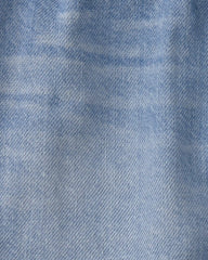Baby Boy Denim Drawstring Shorts - Light Wash