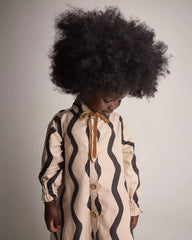 Toddler Girl Chevron Button-Down Dress - Khaki