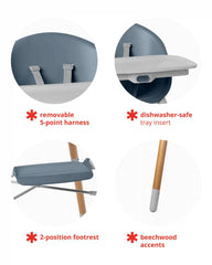 EON 4-in-1 High Chair - Slate Blue