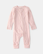 Baby Girl 2-Way Zip PurelySoft Sleep & Play Pajama - Light Pink
