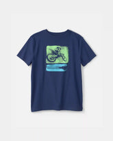 Boys Dirt Bike Graphic Tee - Blue