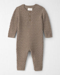 Baby Organic Cotton Sweater Knit Jumpsuit