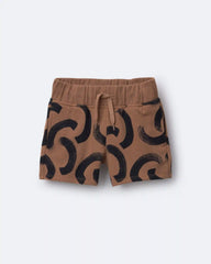 Toddler City Park™ Shorts in Abstract Print - Brown