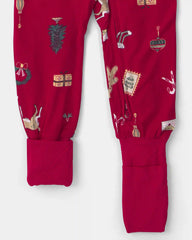 Baby 1-Piece Christmas PurelySoft™ Snug Fit Pajama - Red