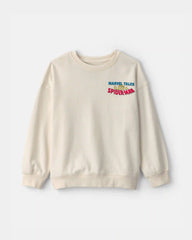 Boys ©Marvel Spider-Man French Terry Pullover Sweatshirt - White