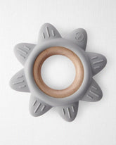 Baby Little Planet Silicone & Wood Teether - Grey