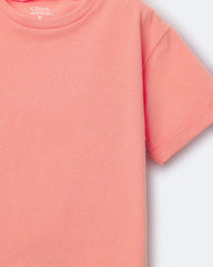 Toddler Rolled Cuff Tee - Coral