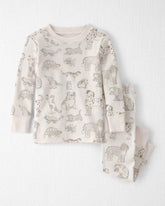 Baby 2-Piece Organic Cotton Ribbed Pajama Set in Pet Print