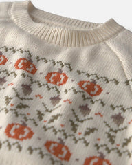 Kids Organic Cotton Fair Isle Sweater Knit Pullover