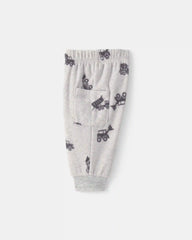 Baby Boy 3-Piece Construction Fleece Layering Set - Grey