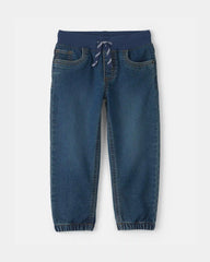 Toddler Boy Denim Jogger - Dark Wash