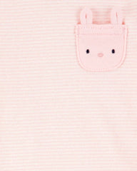 Baby 4-Piece Bunny Outfit Set - Pink/White