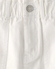 Girls Utility Skirt - White