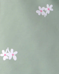 Toddler Girl Floral Windbreaker - Green