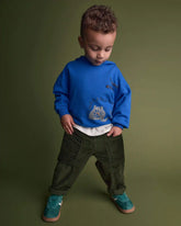 Toddler 'Talking To Myself' Phone Hoodie - Royal Blue