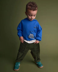 Toddler 'Talking To Myself' Phone Hoodie - Royal Blue
