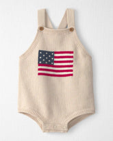 Baby Organic Cotton American Flag Sweater Knit Bubble