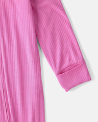 Baby Girl PurelySoft 2-Way Zip Sleep & Play Pajamas - Pink