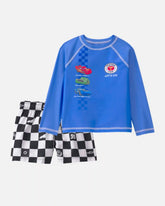 Toddler Boy 2-Piece ©Disney/Pixar Cars Rashguard & Swim Trunk Set - Blue