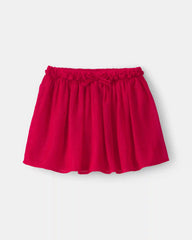 Toddler Girl Plaid Skort - Red