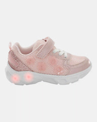 Toddler Glitter Light Up Sneakers - Pink