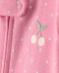 Toddler Girl 2-Pack Strawberry Floral Snug Fit 1-Piece Pajama - Pink