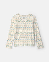 Girls Heart Heart Long-Sleeve Top - Blue/Green