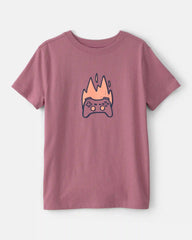 Boys Game Controller Graphic Tee - Red