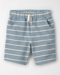 Kids 2-Piece Organic Cotton Top & Short Set in Stripes